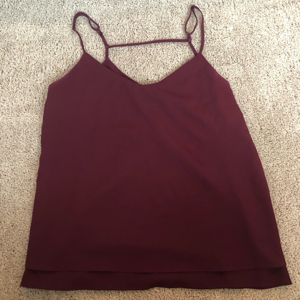 Garnet/maroon tank top